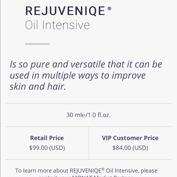 Monat Rejuveniqe Oil - Picture 4 of 4